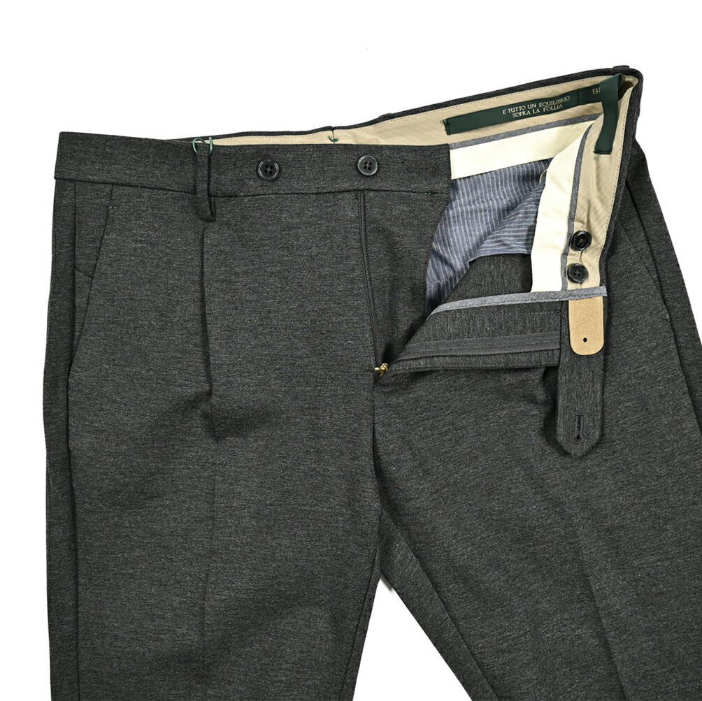 SALE|BERWICH MORELLO ストレッチジャージー ワンタックスラックス|413298 - 50|GUARDAROBA MILANO OFFICIAL STORE