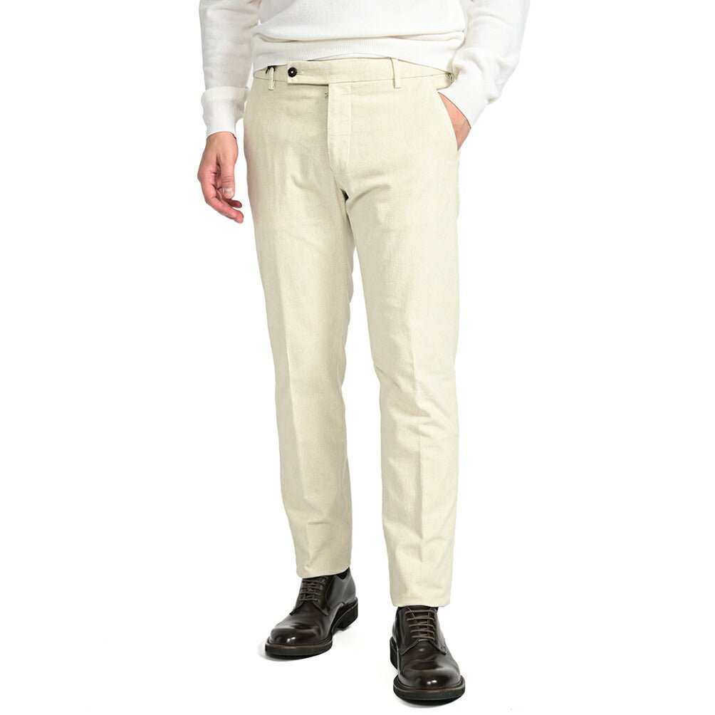 SALE|BERWICH MORELLO ストレッチコットン ノータックチノスラックス|413409 - 46|GUARDAROBA MILANO OFFICIAL STORE