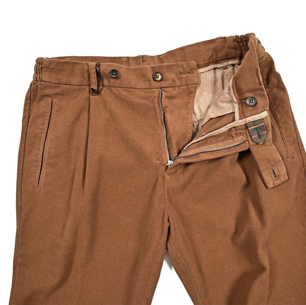 SALE|BERWICH RETRO ストレッチコットン 微起毛ワンタックチノスラックス|413436 - 48|GUARDAROBA MILANO OFFICIAL STORE
