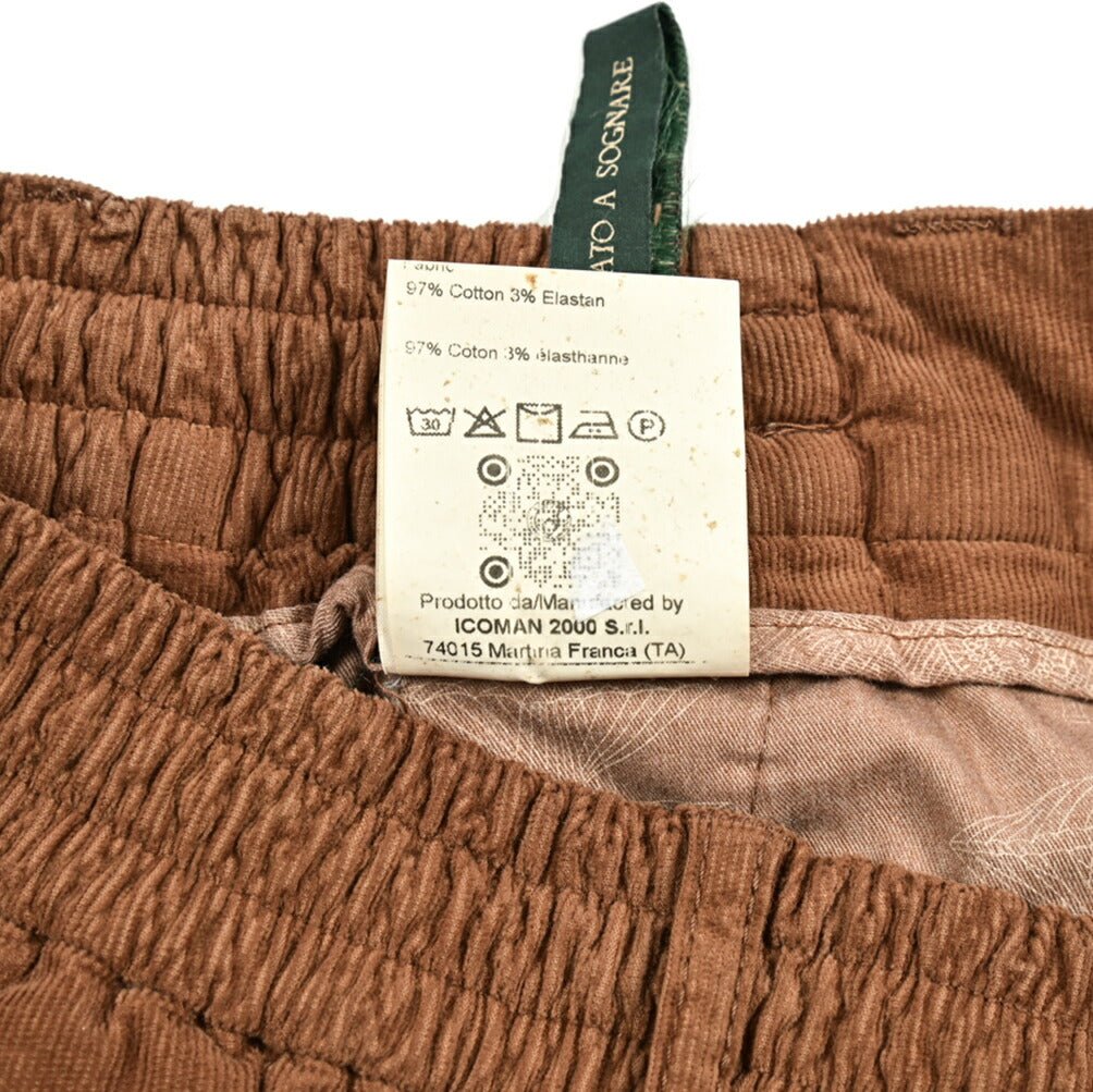 SALE|BERWICH SPIAGGIA ストレッチコットン 細畝コーデュロイイージーパンツ|413304 - 50|GUARDAROBA MILANO OFFICIAL STORE
