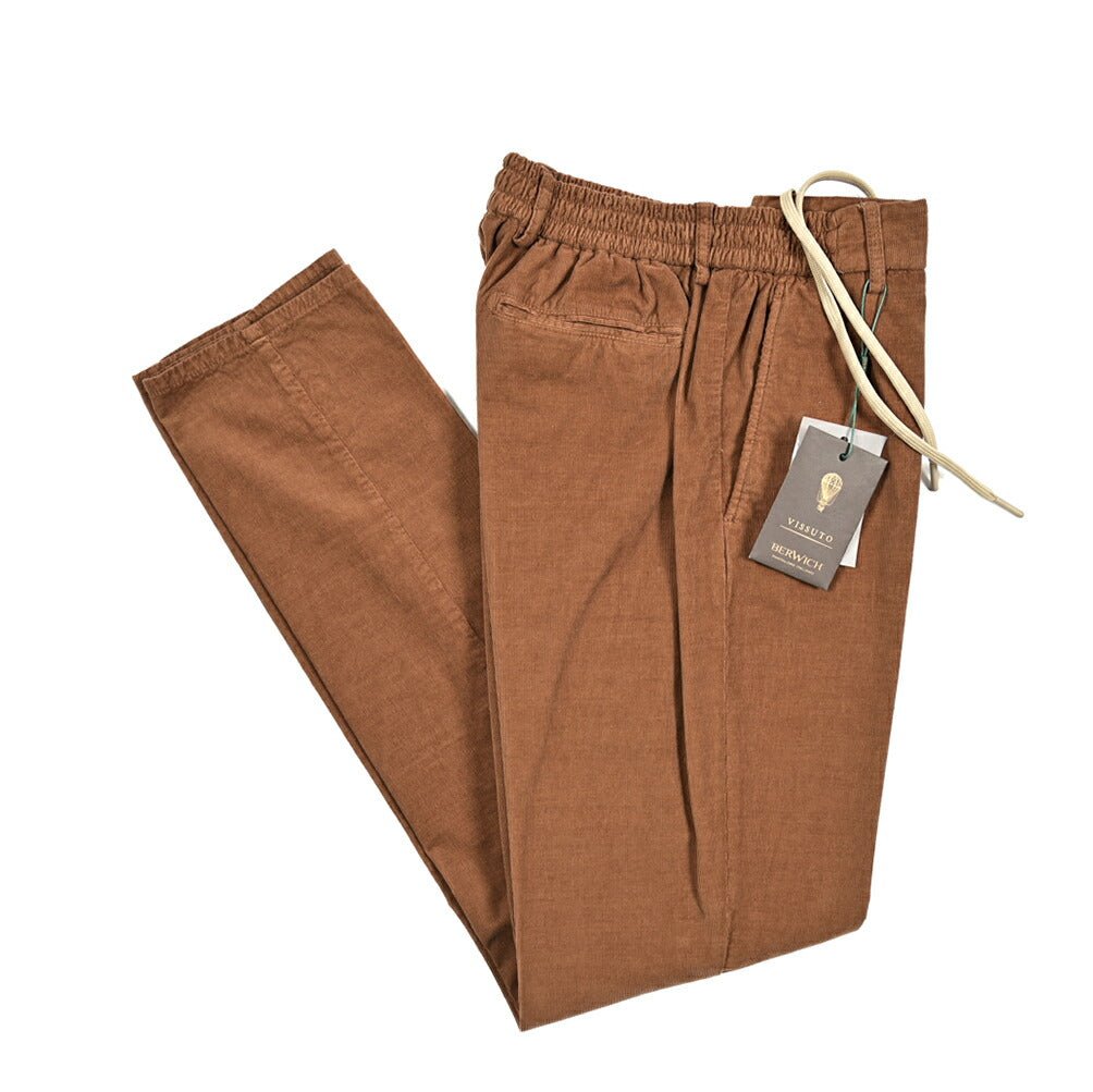 SALE|BERWICH SPIAGGIA ストレッチコットン 細畝コーデュロイイージーパンツ|413304 - 50|GUARDAROBA MILANO OFFICIAL STORE