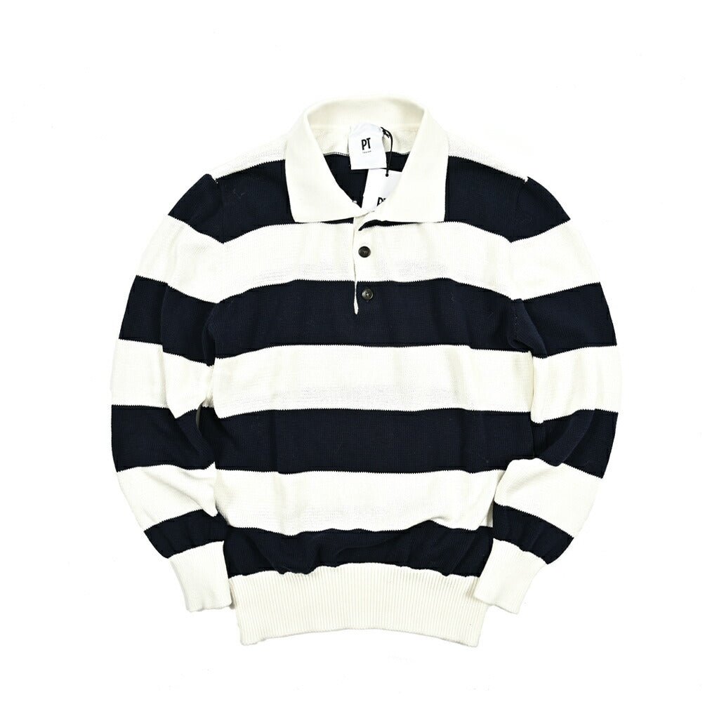 PT TORINO コットン100% 長袖ニットポロシャツ|412964|GUARDAROBA MILANO OFFICIAL STORE