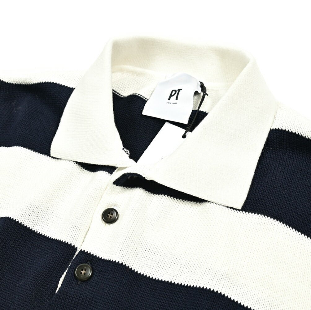 PT TORINO コットン100% 長袖ニットポロシャツ|412964|GUARDAROBA MILANO OFFICIAL STORE