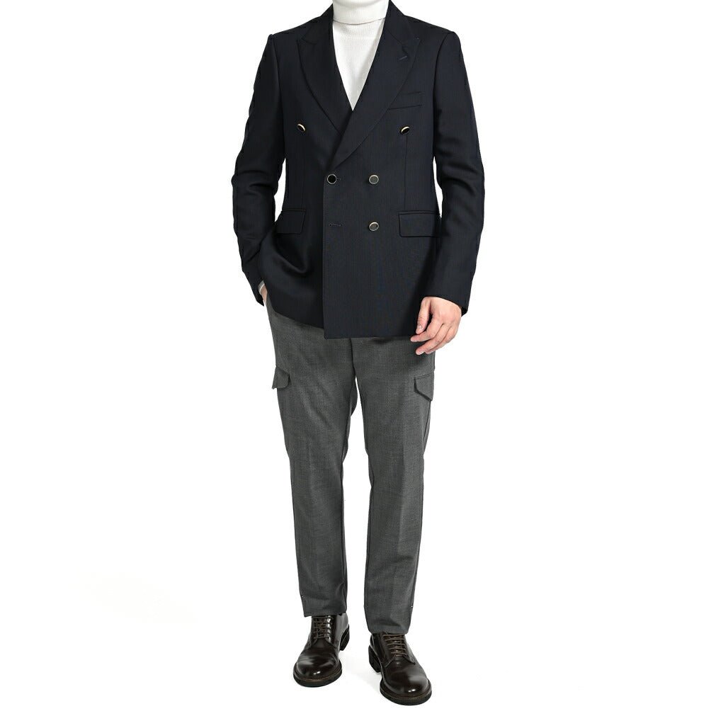 SALE|PT TORINO ヴァージンウールモヘア 6Bダブルテーラードジャケット / PT01|411373 - 46|GUARDAROBA MILANO OFFICIAL STORE