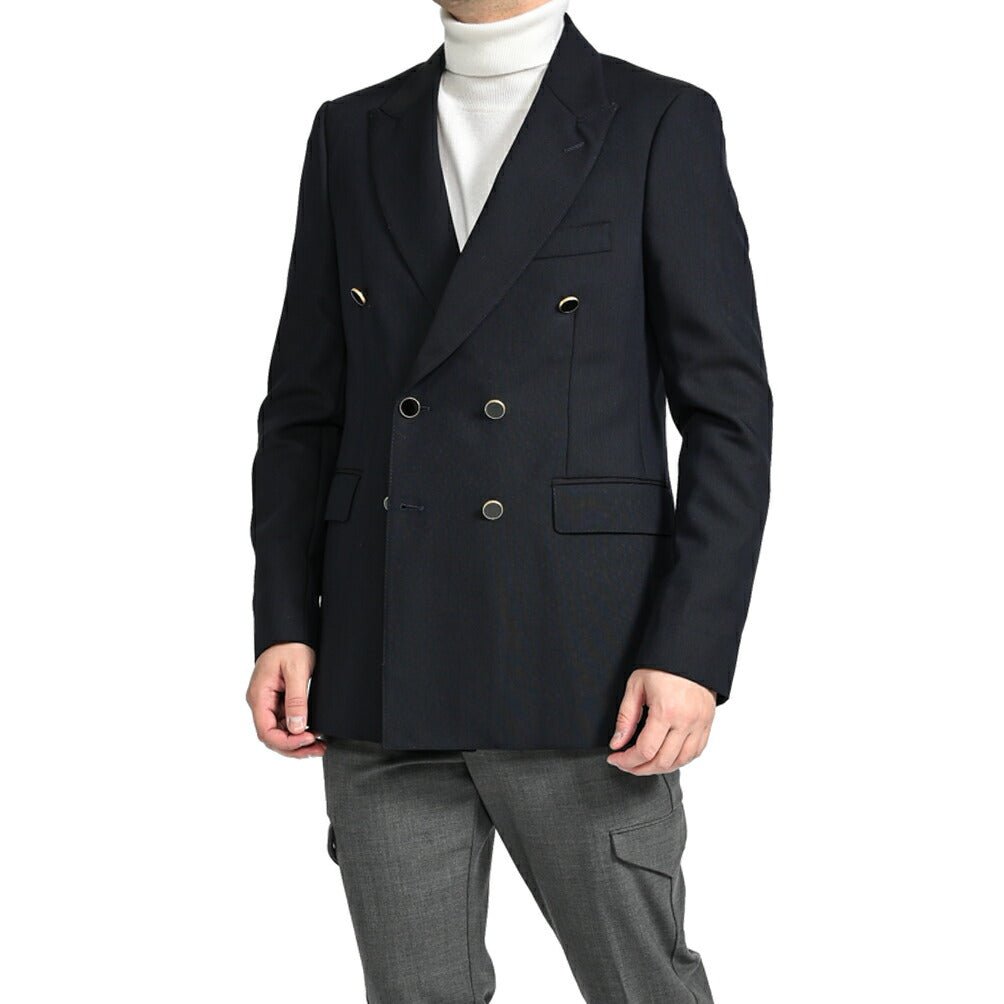 SALE|PT TORINO ヴァージンウールモヘア 6Bダブルテーラードジャケット / PT01|411373 - 46|GUARDAROBA MILANO OFFICIAL STORE