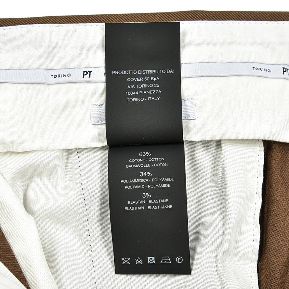 SALE|PT TORINO ACTIVE MASTER FIT ストレッチコットンナイロンチノ ワンタックスラックス / PT01|410670 - 48|GUARDAROBA MILANO OFFICIAL STORE