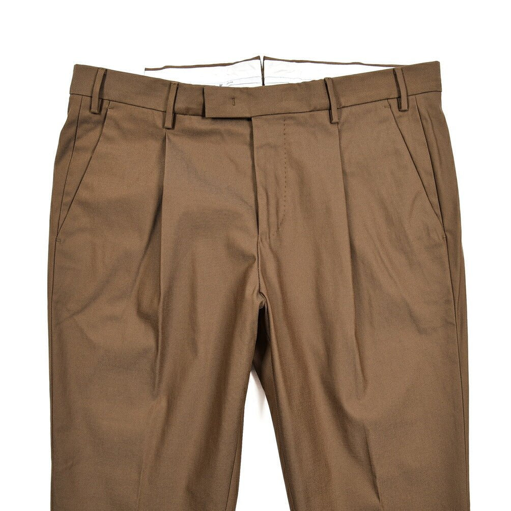 SALE|PT TORINO ACTIVE MASTER FIT ストレッチコットンナイロンチノ ワンタックスラックス / PT01|410670 - 48|GUARDAROBA MILANO OFFICIAL STORE