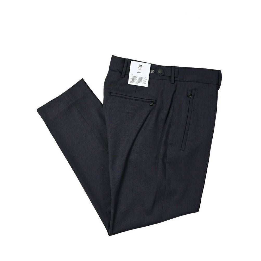 PT TORINO ACTIVE SIGMA 高機能ストレッチウール ノータックテーパードスラックス (TECHNO WASHABLE WOOL) / PT01|396232 - A - 46|GUARDAROBA MILANO OFFICIAL STORE