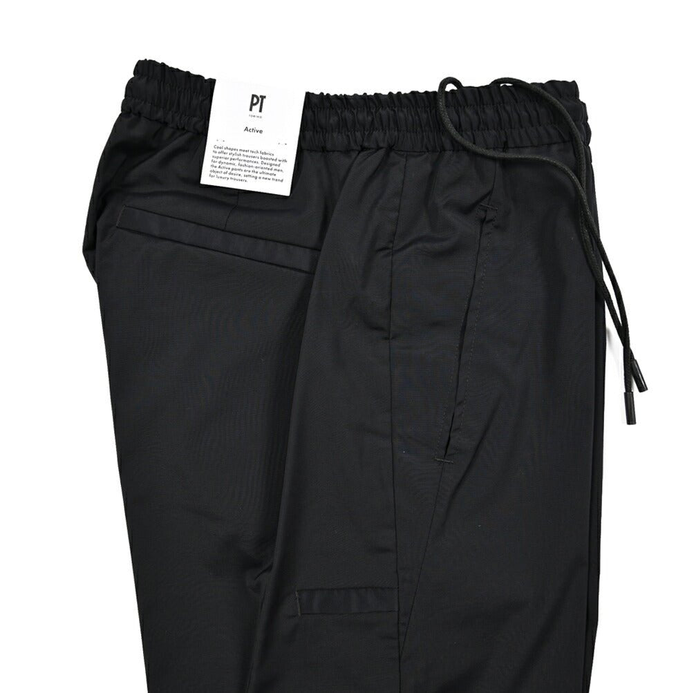 PT TORINO Active "THETA" ストレッチウール ドローコード付きイージースラックス|423990 - 46|GUARDAROBA MILANO OFFICIAL STORE