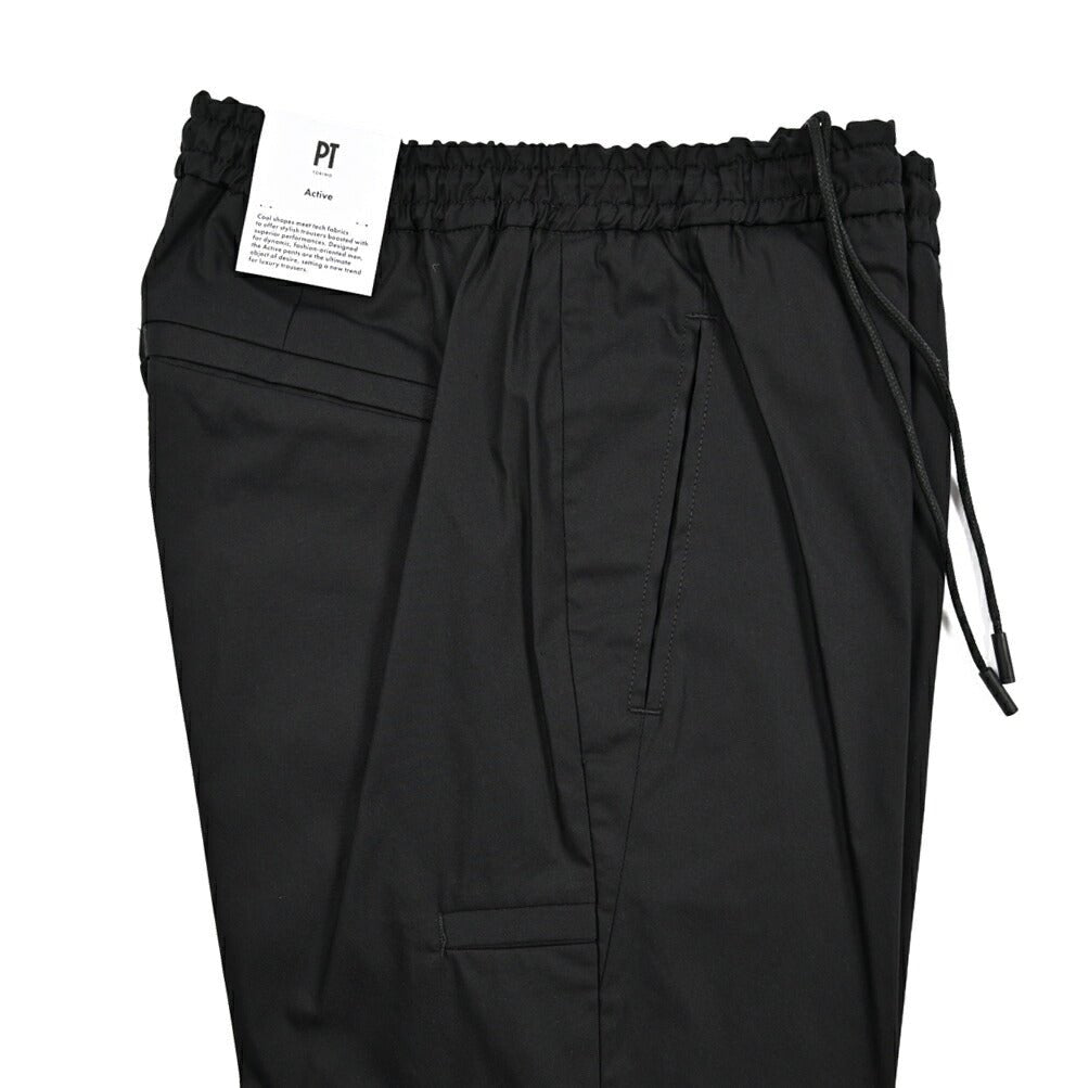 PT TORINO Active "THETA" ストレッチコットン ドローコード付きイージースラックス|423993 - 44|GUARDAROBA MILANO OFFICIAL STORE