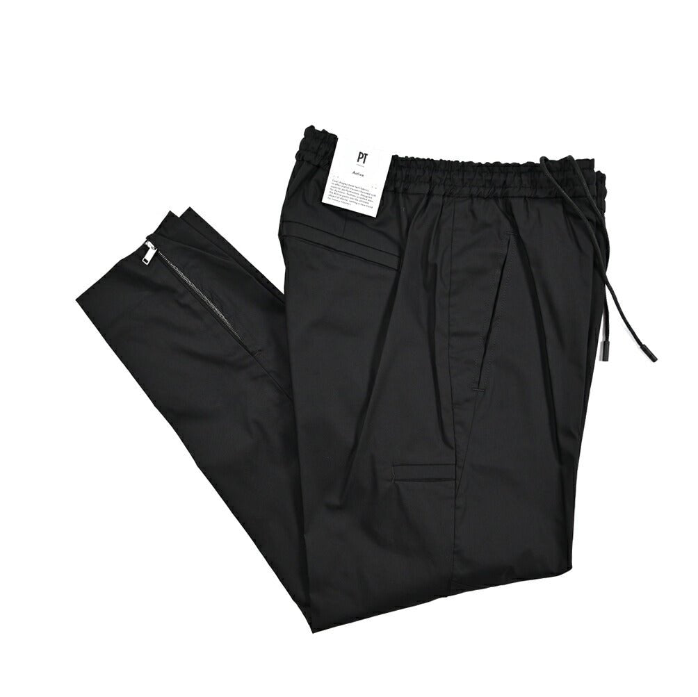 PT TORINO Active "THETA" ストレッチコットン ドローコード付きイージースラックス|423993 - 44|GUARDAROBA MILANO OFFICIAL STORE