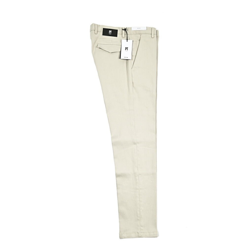 PT TORINO DENIM "HOUSE" ストレッチコットンチノ ノータックスリムパンツ|417129 - 31|GUARDAROBA MILANO OFFICIAL STORE