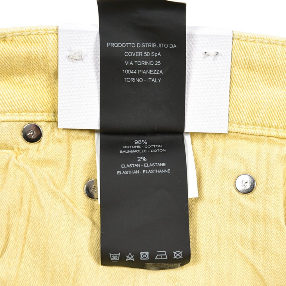 PT TORINO DENIM “REGGAE” ストレッチデニム テーパードジーンズ イエロー 30 | GUARDAROBA MILANO OFFICIAL STORE