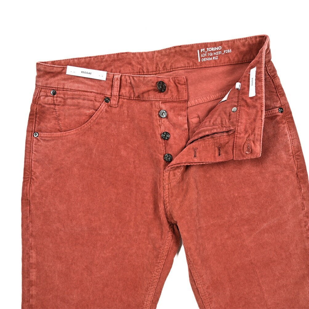 PT TORINO DENIM "REGGAE" ストレッチコットン 細畝コーデュロイ5ポケットパンツ|415064|GUARDAROBA MILANO OFFICIAL STORE