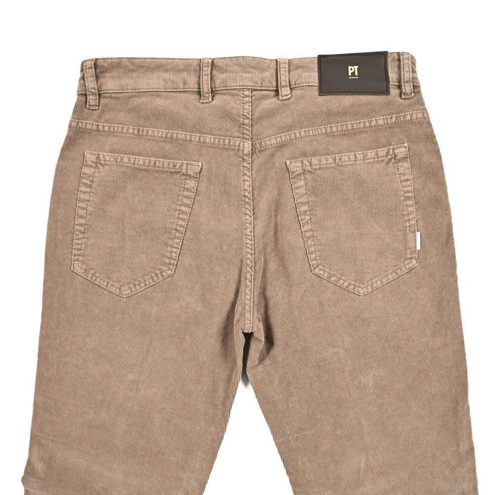 PT TORINO DENIM "REGGAE" ストレッチコットン 細畝コーデュロイ5ポケットパンツ|415066|GUARDAROBA MILANO OFFICIAL STORE