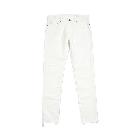 PT TORINO DENIM “ROCK” ストレッチデニム スキニージーンズ / ダメージ加工 ホワイト 30 | GUARDAROBA MILANO OFFICIAL STORE