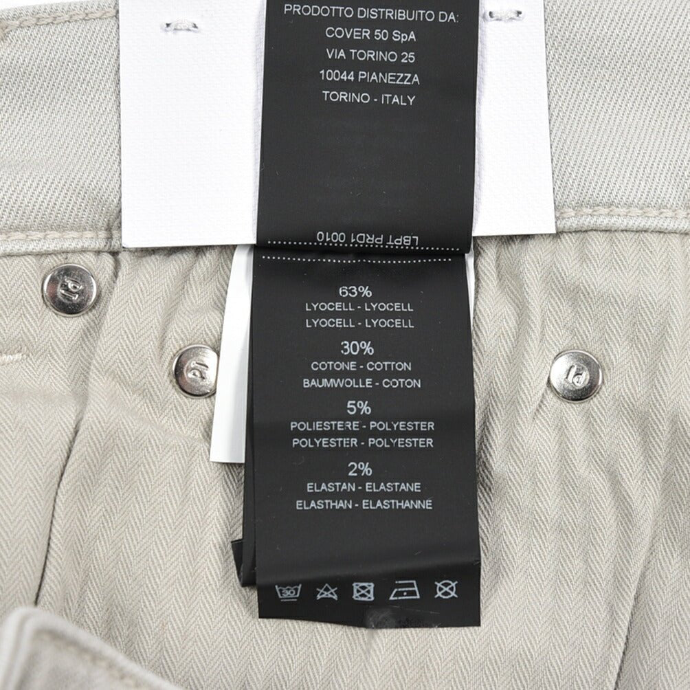 PT TORINO DENIM “SWING” リヨセル混コットン ストレッチカラーパンツ ライトグレー 31 | GUARDAROBA MILANO OFFICIAL STORE