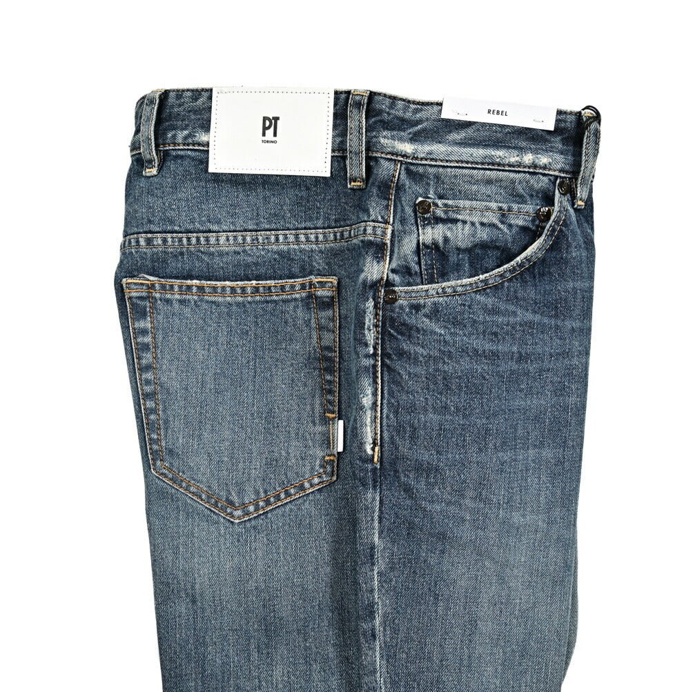SALE|PT TORINO DENIM THE REBEL (RELUXED FIT) コットン100%デニム ワイドジーンズ / PT05|417474|GUARDAROBA MILANO OFFICIAL STORE