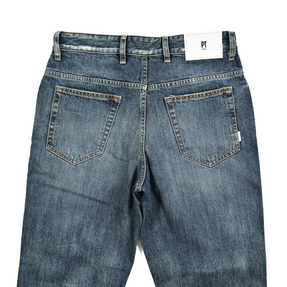 SALE|PT TORINO DENIM THE REBEL (RELUXED FIT) コットン100%デニム ワイドジーンズ / PT05|417474|GUARDAROBA MILANO OFFICIAL STORE