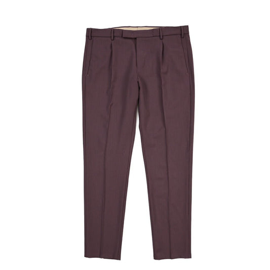 PT TORINO Edge “DIECI” ストレッチウール ワンタックスキニースラックス パープル 50 | GUARDAROBA MILANO OFFICIAL STORE