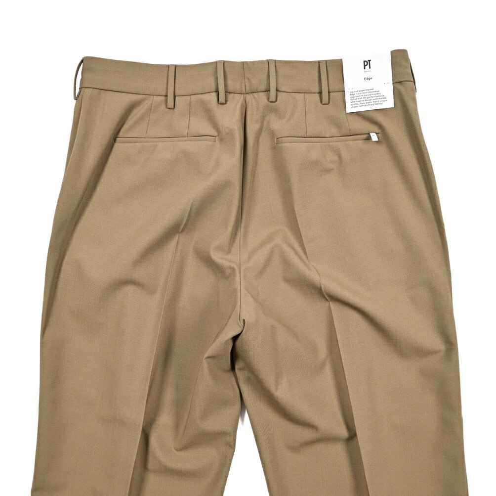PT TORINO Edge "QUINDICI" ストレッチウール ワンタックワイドスラックス|423208 - 48|GUARDAROBA MILANO OFFICIAL STORE