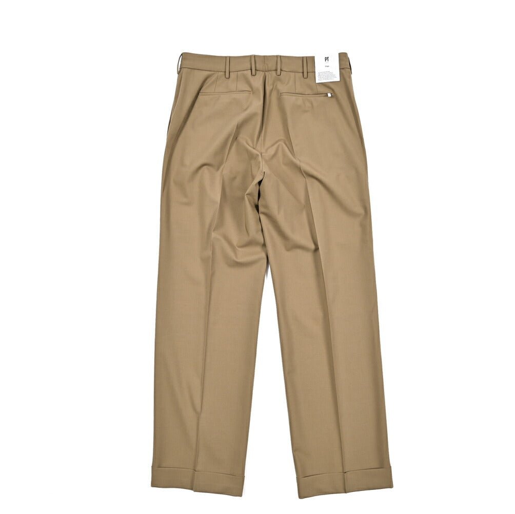 PT TORINO Edge "QUINDICI" ストレッチウール ワンタックワイドスラックス|423208 - 48|GUARDAROBA MILANO OFFICIAL STORE