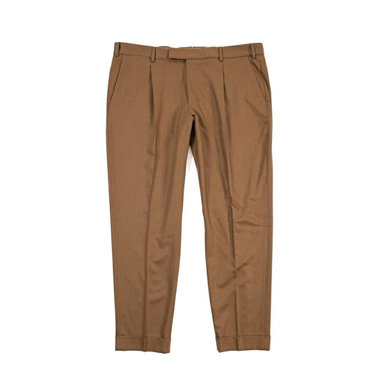 PT TORINO Edge “REBEL FIT” カシミヤ混ウール ワンタックスラックス ブラウン 56 | GUARDAROBA MILANO OFFICIAL STORE