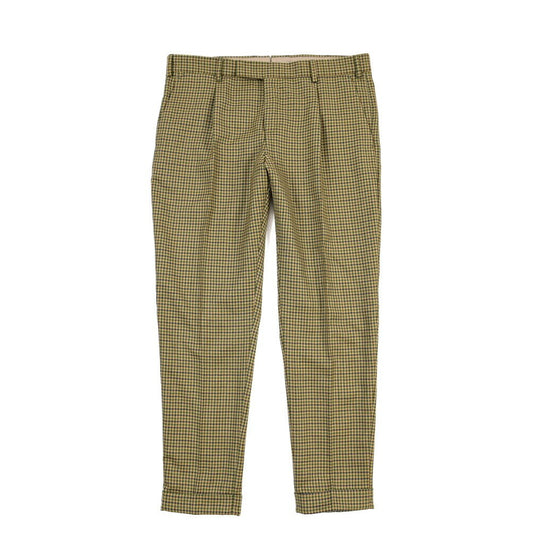 PT TORINO Edge “REBEL FIT” SUPER 100's ヴァージンウール100% ワンタックスラックス グリーン 52 | GUARDAROBA MILANO OFFICIAL STORE
