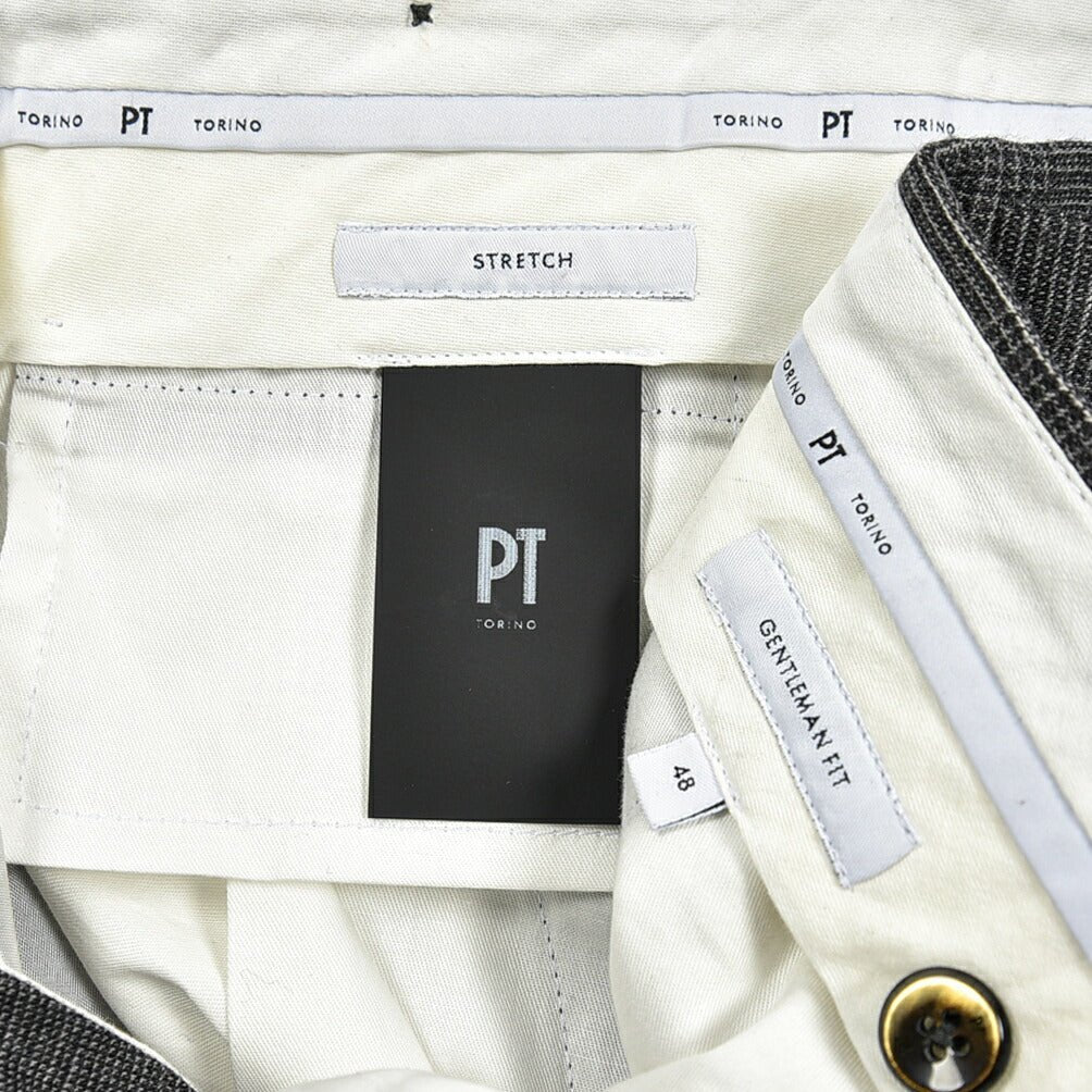 SALE|PT TORINO GENTLEMAN FIT ストレッチウール ワンタックスラックス / PT01|410642 - 50|GUARDAROBA MILANO OFFICIAL STORE