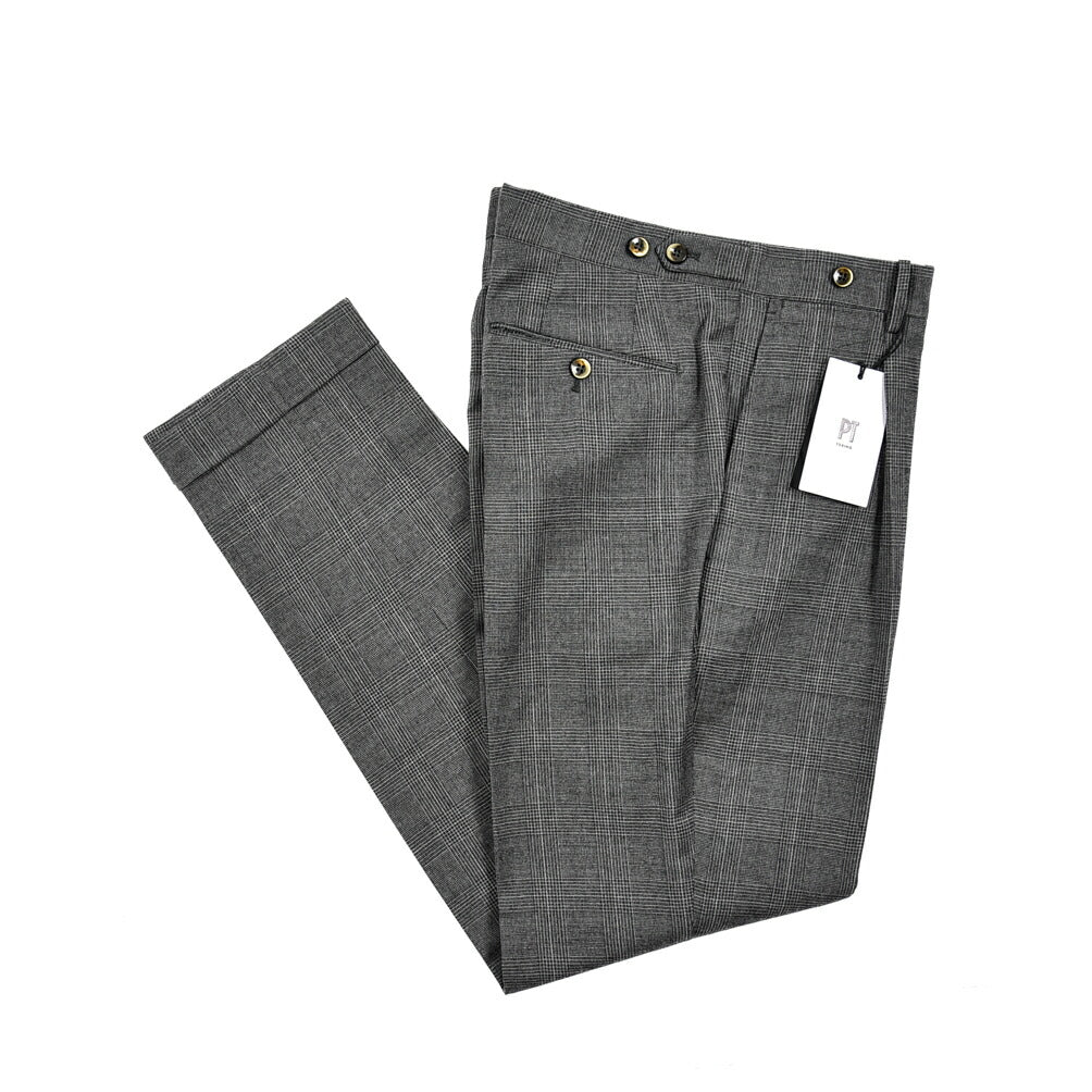 SALE|PT TORINO GENTLEMAN FIT ストレッチウール ワンタックスラックス / PT01|410642 - 50|GUARDAROBA MILANO OFFICIAL STORE