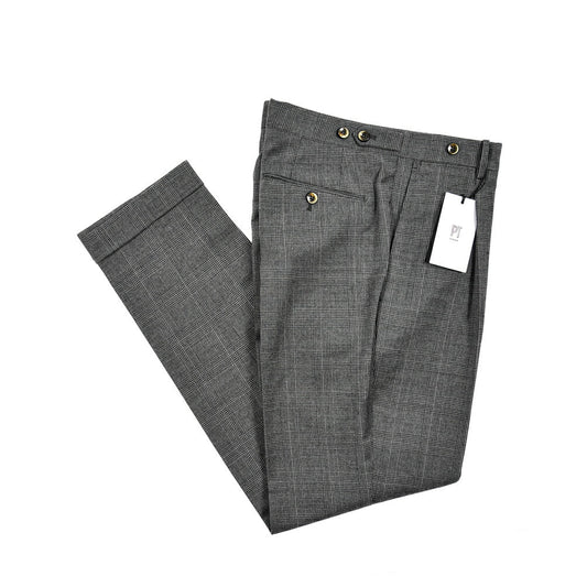 SALE|PT TORINO GENTLEMAN FIT ストレッチウール ワンタックスラックス / PT01|410642 - 50|GUARDAROBA MILANO OFFICIAL STORE