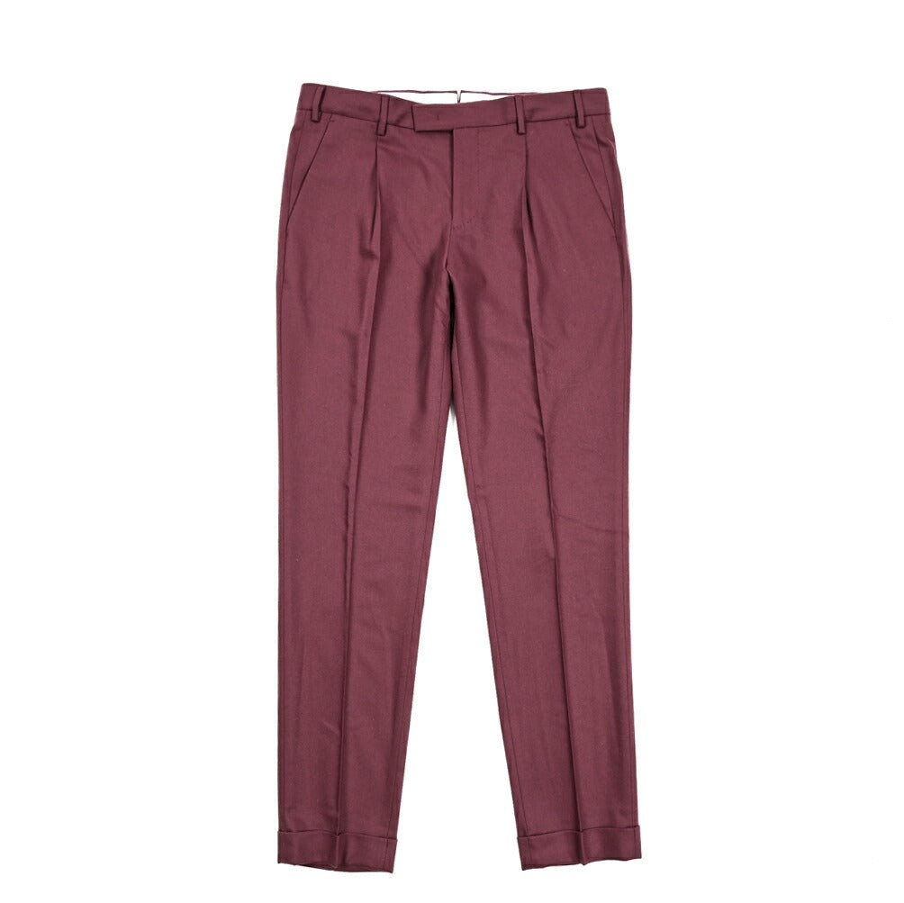 SALE|PT TORINO MASTER FIT ストレッチウール ワンタックスラックス / PT01|410685 - 48|GUARDAROBA MILANO OFFICIAL STORE