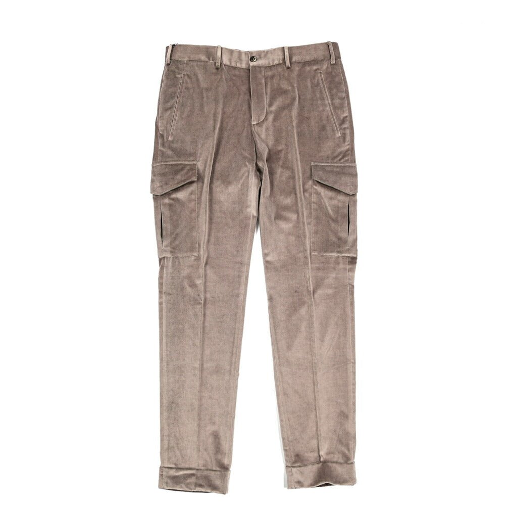 SALE|PT TORINO SLIM FIT コットン100% ベルベットクロスノータックカーゴスラックス (DELUXE COTTON) / PT01|410520 - 48|GUARDAROBA MILANO OFFICIAL STORE