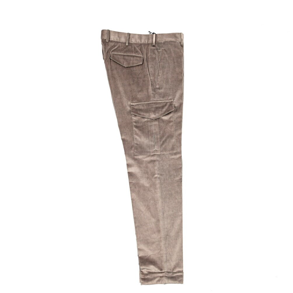 SALE|PT TORINO SLIM FIT コットン100% ベルベットクロスノータックカーゴスラックス (DELUXE COTTON) / PT01|410520 - 48|GUARDAROBA MILANO OFFICIAL STORE