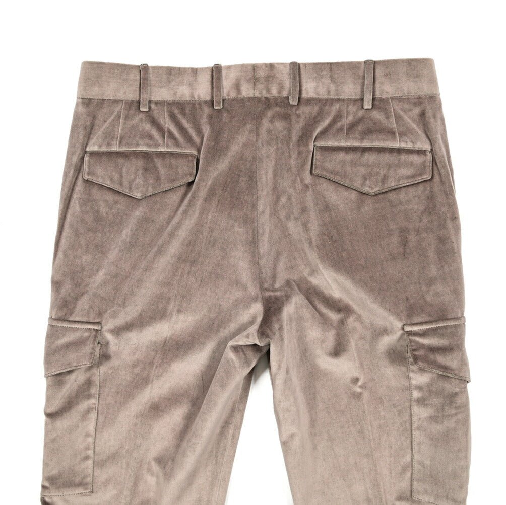 SALE|PT TORINO SLIM FIT コットン100% ベルベットクロスノータックカーゴスラックス (DELUXE COTTON) / PT01|410520 - 48|GUARDAROBA MILANO OFFICIAL STORE