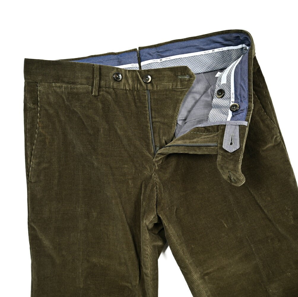 PT TORINO "SLIM FIT" ストレッチコットン 細畝コーデュロイパンツ|414950-46|GUARDAROBA MILANO OFFICIAL STORE