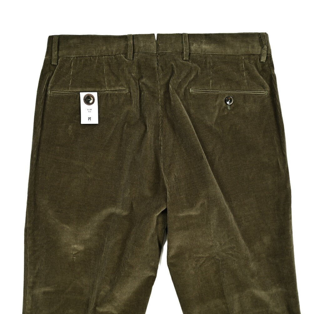 PT TORINO "SLIM FIT" ストレッチコットン 細畝コーデュロイパンツ|414950-46|GUARDAROBA MILANO OFFICIAL STORE