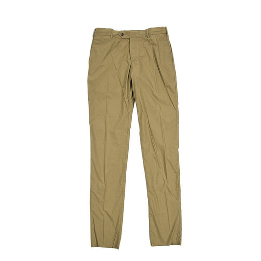PT TORINO "SLIM FIT" ナイロン混コットン ドローコード付きスリムパンツ カーキグリーン 50 | GUARDAROBA MILANO OFFICIAL STORE