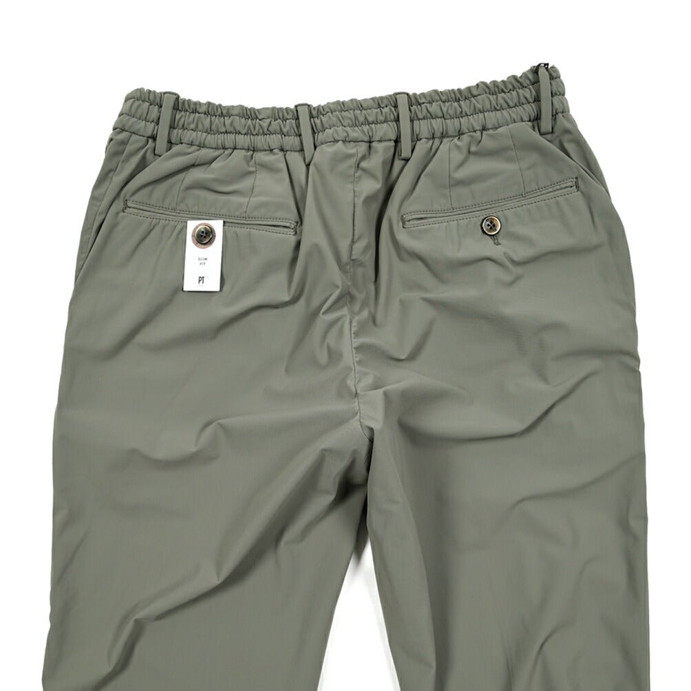 SALE|PT TORINO SLIM FIT スーパーストレッチナイロン ノータックスラックス / PT01 KINETIC FABRIC|410946 - 50|GUARDAROBA MILANO OFFICIAL STORE