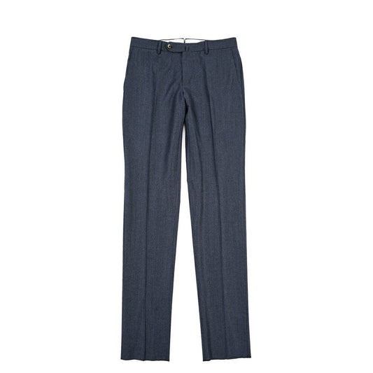 PT TORINO “SLIM FIT” SUPER 100's ヴァージンウール100% ノータックスラックス ネイビー 46 | GUARDAROBA MILANO OFFICIAL STORE