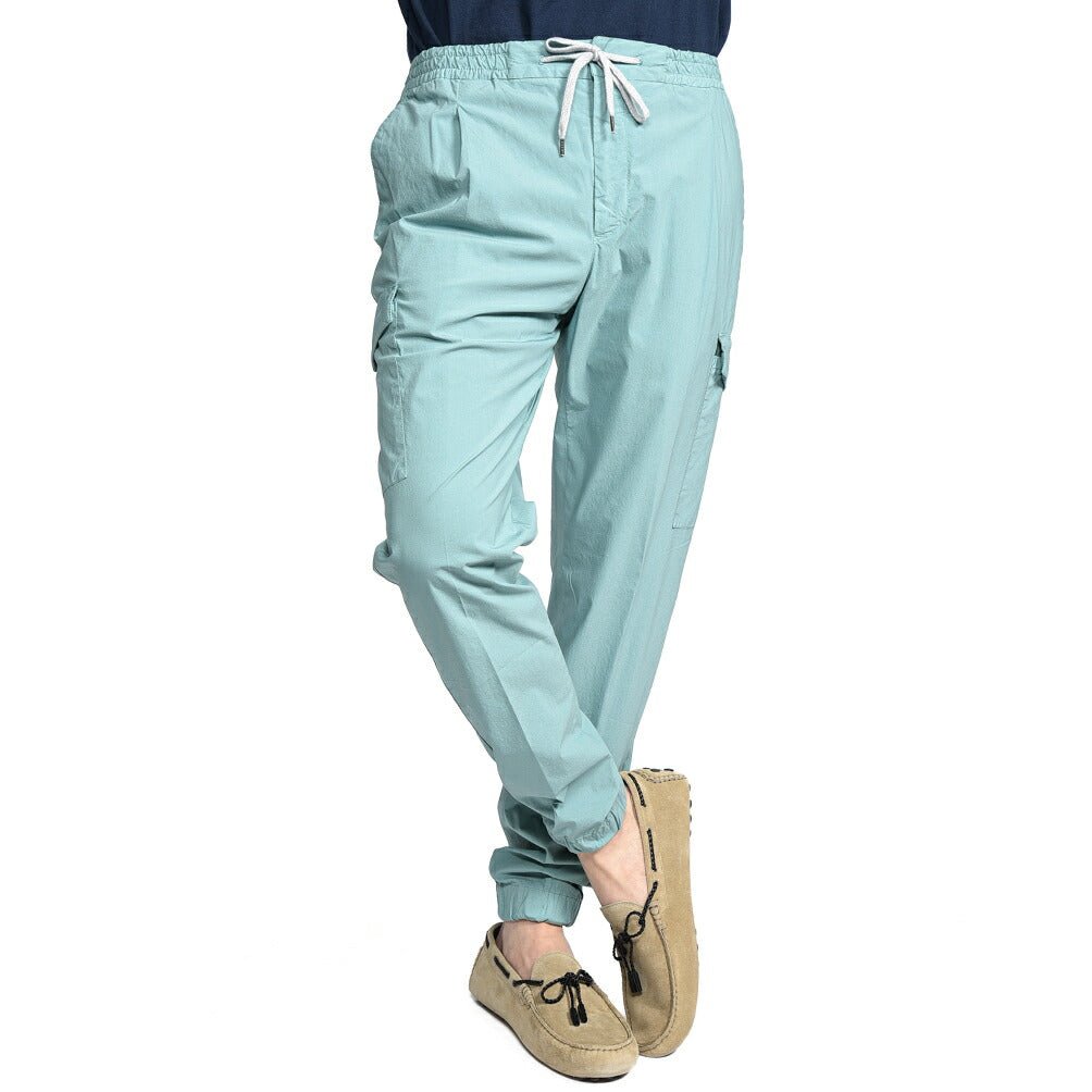 PT TORINO "SOFT FIT" ナイロン混コットン イージーカーゴパンツ グリーン 48 | GUARDAROBA MILANO OFFICIAL STORE