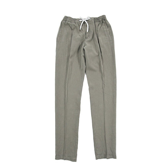 PT TORINO "SOFT FIT" リヨセル混 ドローコード付きイージーパンツ カーキグリーン 48 | GUARDAROBA MILANO OFFICIAL STORE