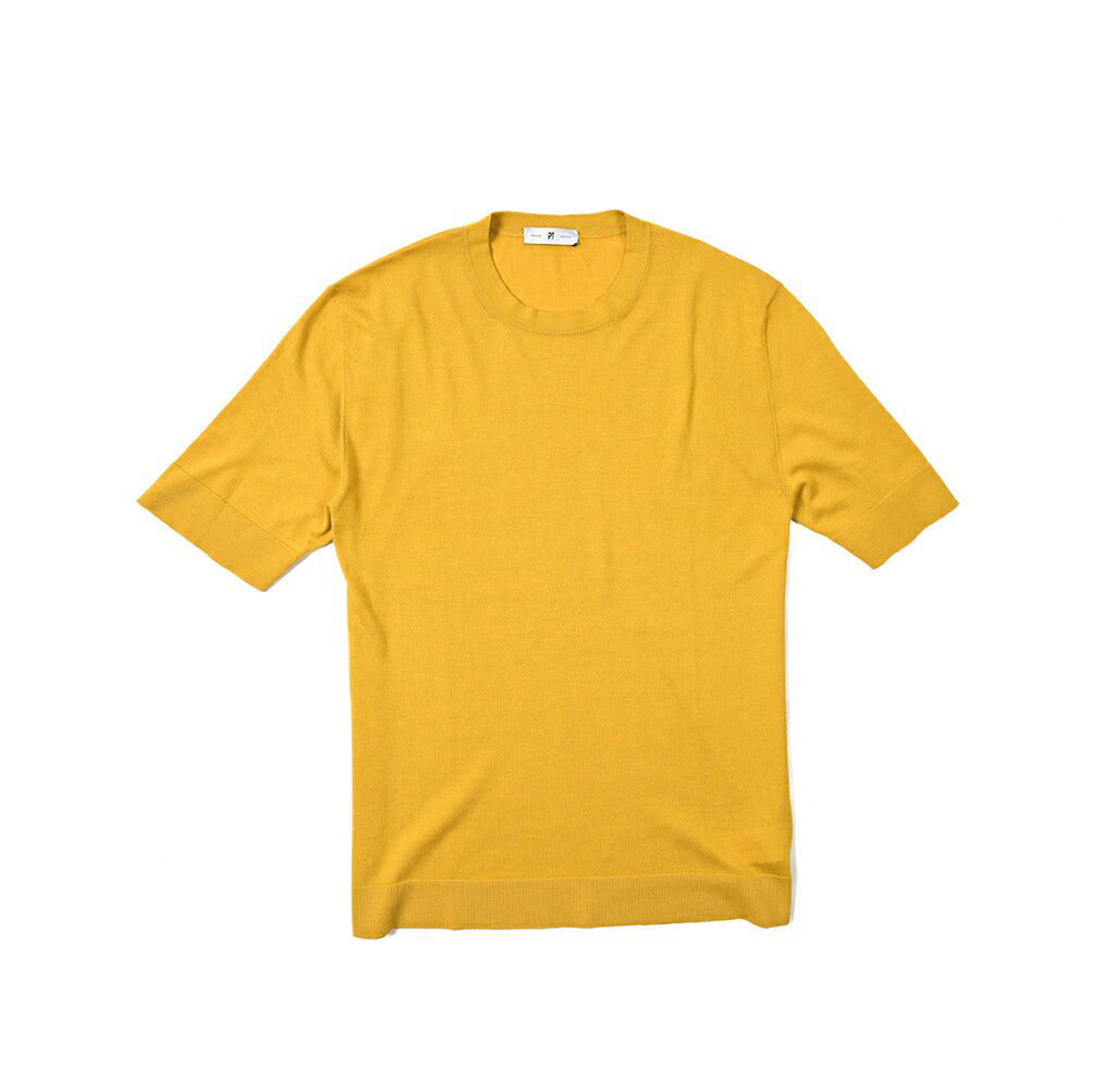 SUMMER SALE|PT TORINO コットンシルク クルーネック半袖ニットTシャツ