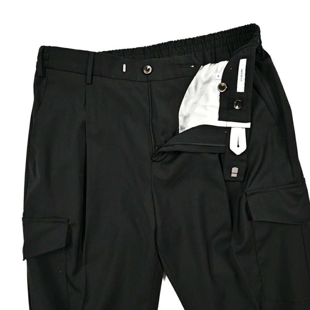 PT TORINO Travel "MASTER FIT" 高機能ストレッチウール イージーカーゴパンツ (TECHNO WASHABLE WOOL)|423842 - 46|GUARDAROBA MILANO OFFICIAL STORE