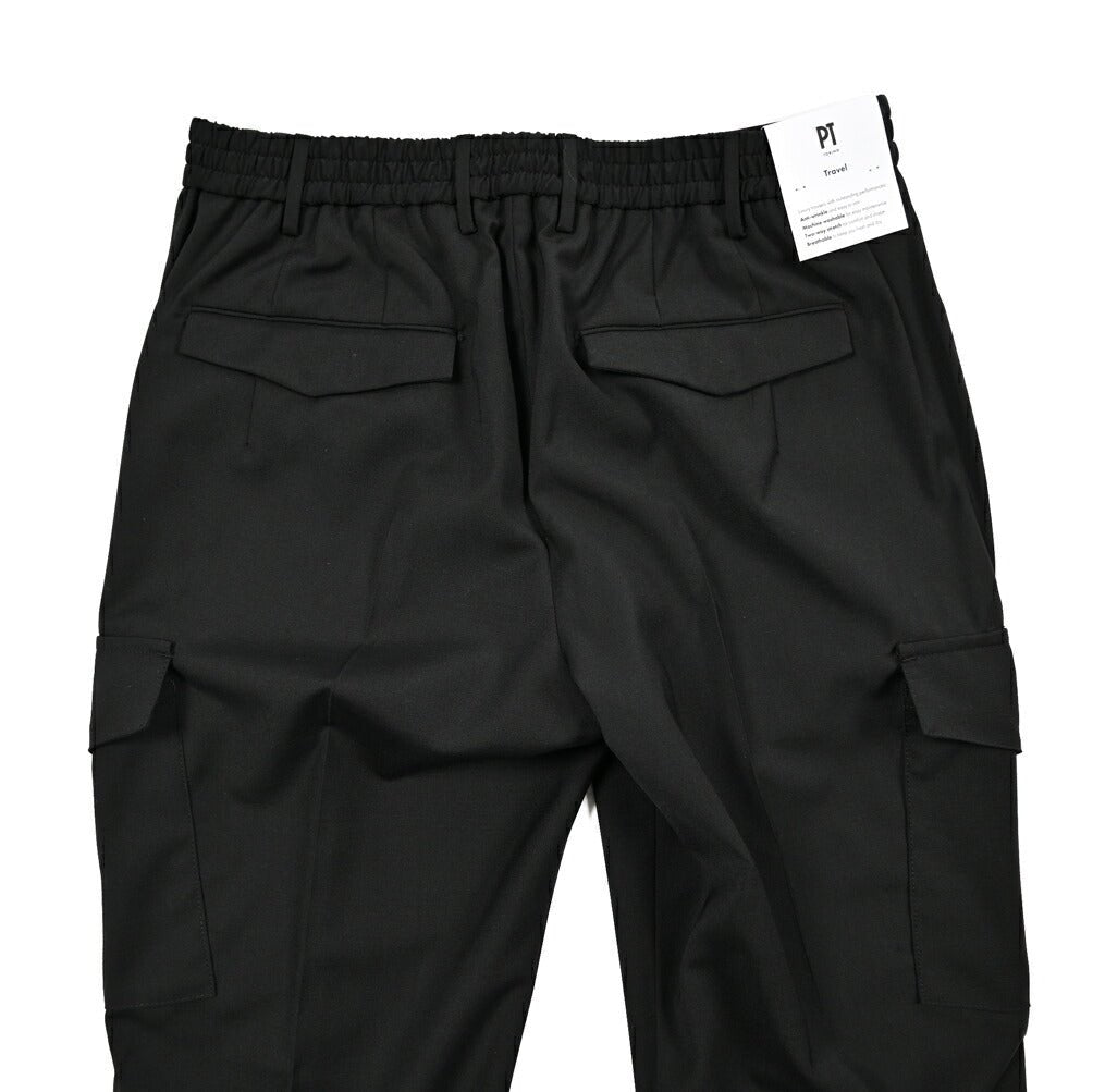 PT TORINO Travel "MASTER FIT" 高機能ストレッチウール イージーカーゴパンツ (TECHNO WASHABLE WOOL)|423842 - 46|GUARDAROBA MILANO OFFICIAL STORE