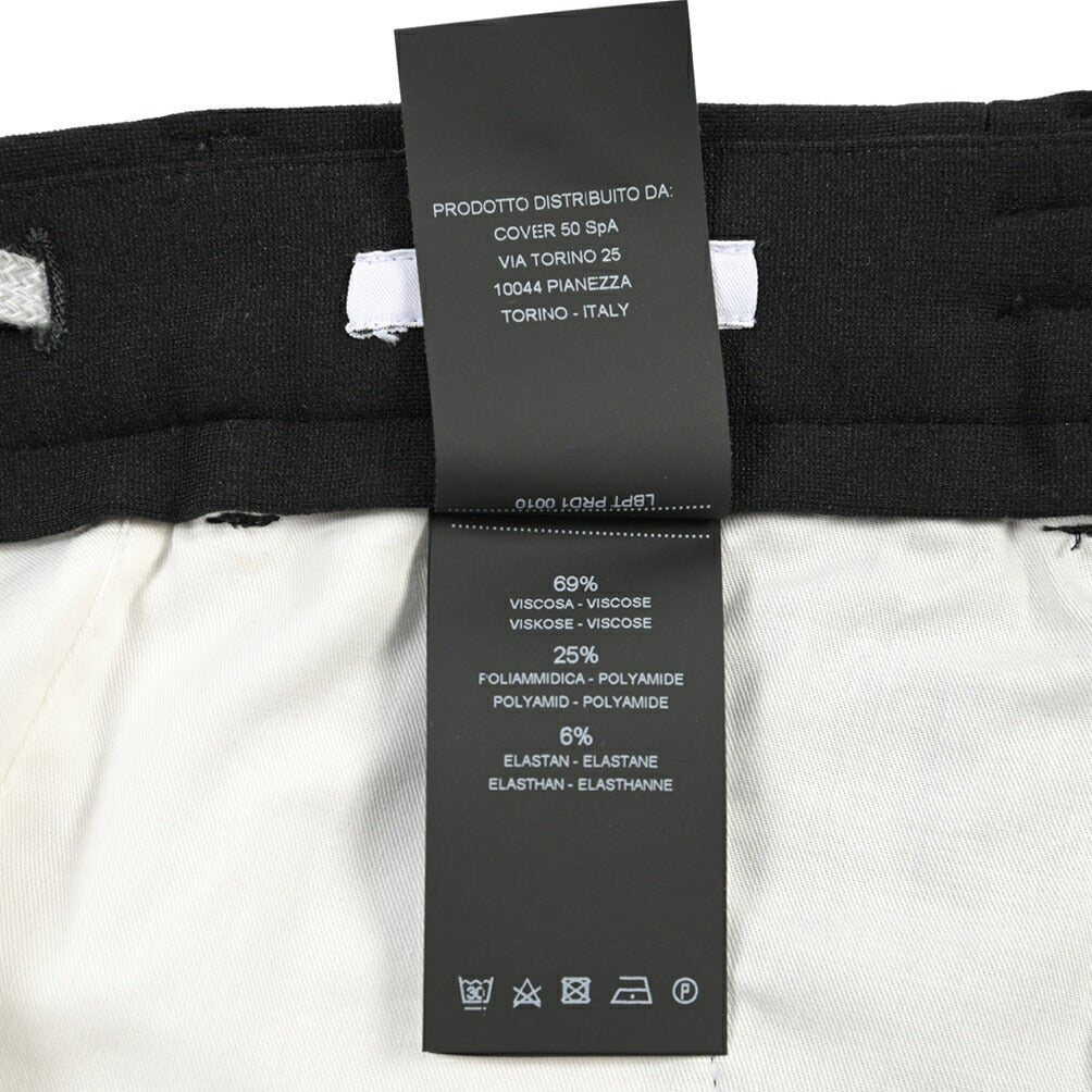PT TORINO Traveller “SLIM FIT” ポンチジャージー ドローコード付きイージーパンツ ブラック 44 | GUARDAROBA MILANO OFFICIAL STORE