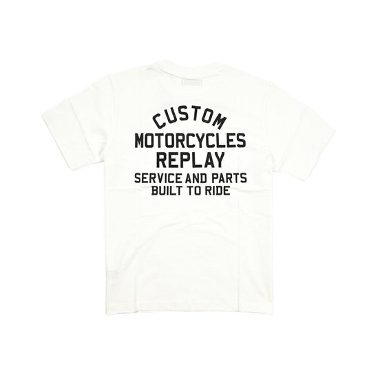 REPLAY コットン100% 半袖Tシャツ ホワイト L | GUARDAROBA MILANO OFFICIAL STORE