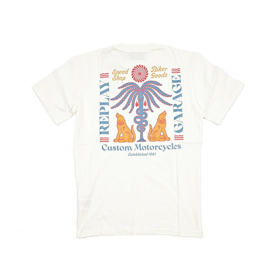 REPLAY コットン100% 半袖 Tシャツ ホワイト S | GUARDAROBA MILANO OFFICIAL STORE