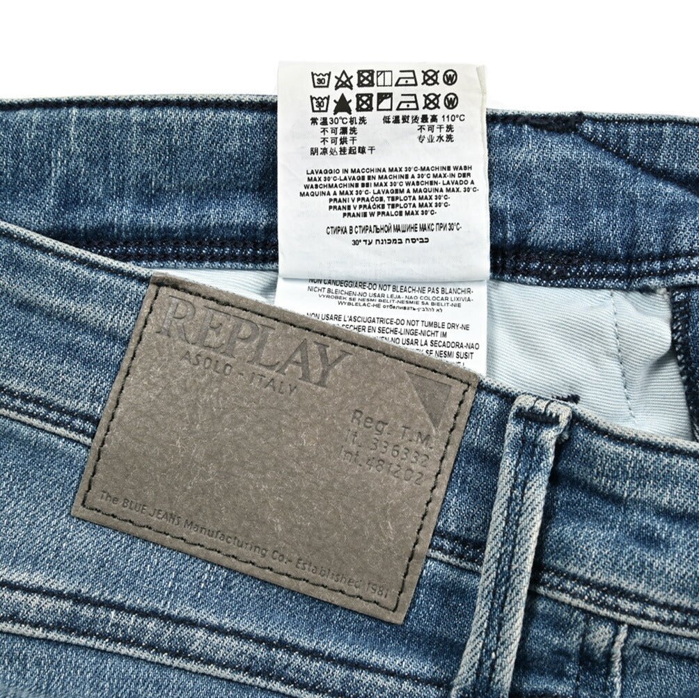 REPLAY ANBASS ストレッチデニム スリムフィットジーンズ / M914|428588-W29-L32|GUARDAROBA MILANO OFFICIAL STORE