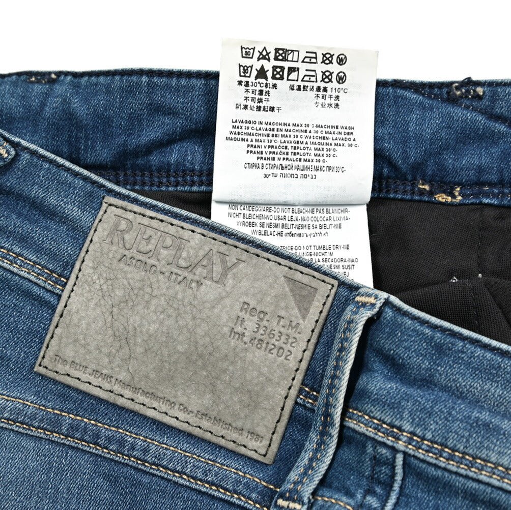 REPLAY ANBASS ストレッチデニム スリムフィットジーンズ / M914|429183-W29-L30|GUARDAROBA MILANO OFFICIAL STORE